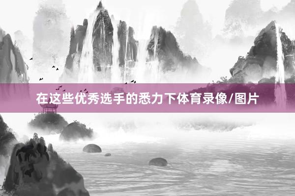在这些优秀选手的悉力下体育录像/图片
