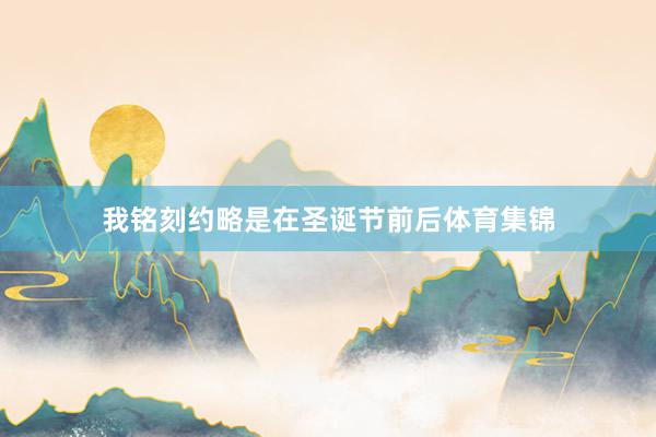 我铭刻约略是在圣诞节前后体育集锦