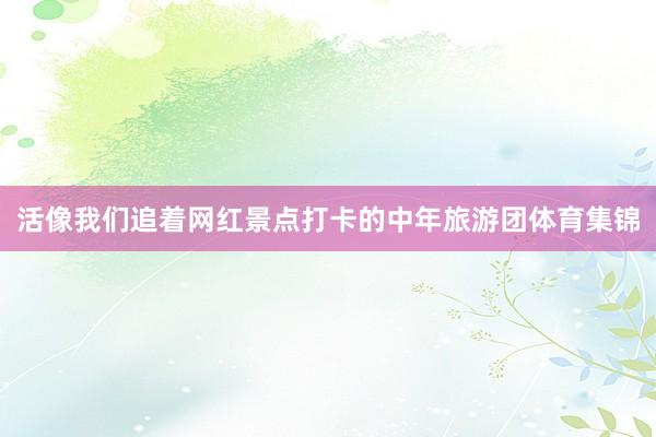 活像我们追着网红景点打卡的中年旅游团体育集锦