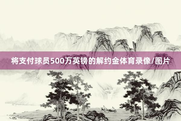 将支付球员500万英镑的解约金体育录像/图片