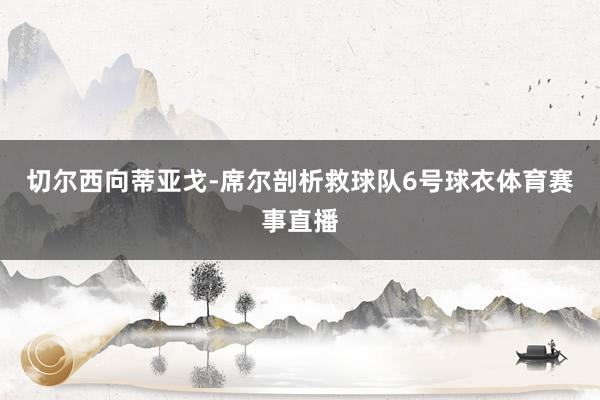切尔西向蒂亚戈-席尔剖析救球队6号球衣体育赛事直播