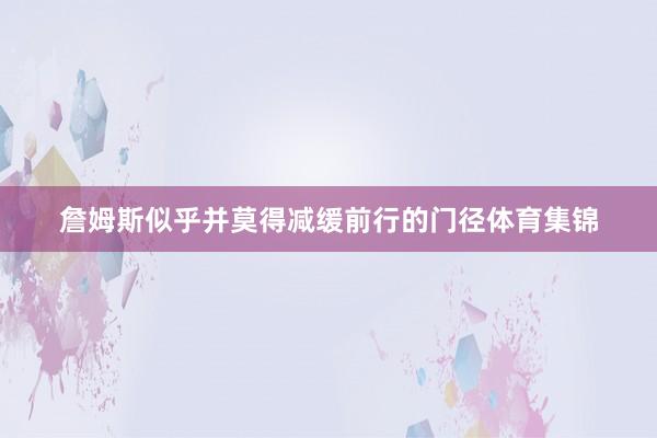 詹姆斯似乎并莫得减缓前行的门径体育集锦