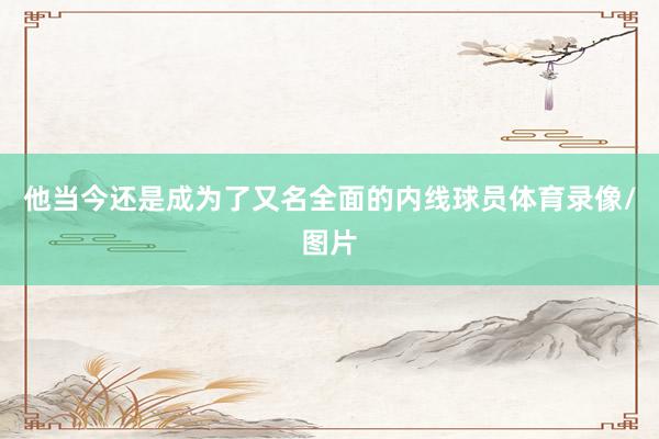 他当今还是成为了又名全面的内线球员体育录像/图片
